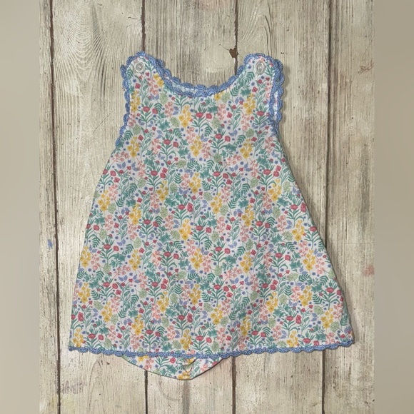 NWOT Peggy Green heirloom floral button front bloomer set 18m baby girl - Picture 2 of 5